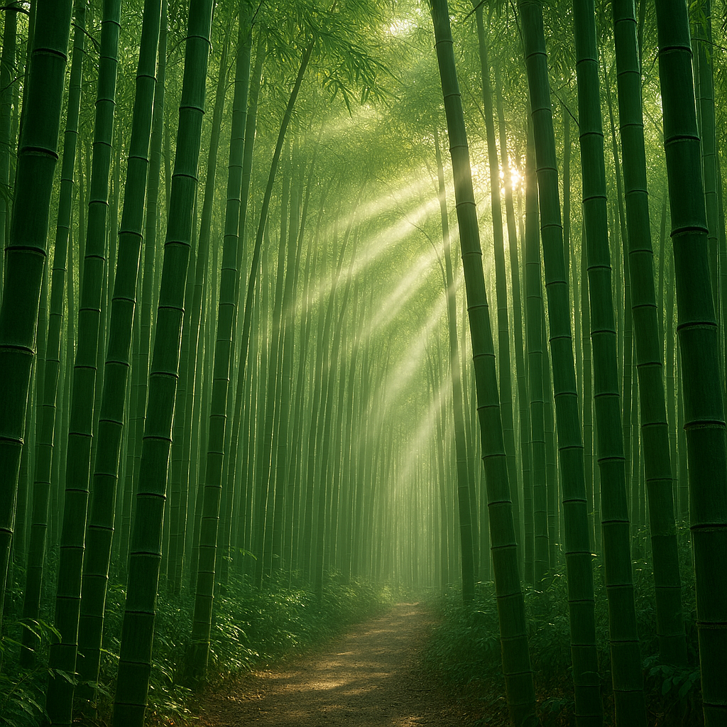 Resilienz und Lerntyp 3 spiegeln sich in diesem Bambuswald. Biegsamkeit und doch Standfestigkeit zeigen sich hier